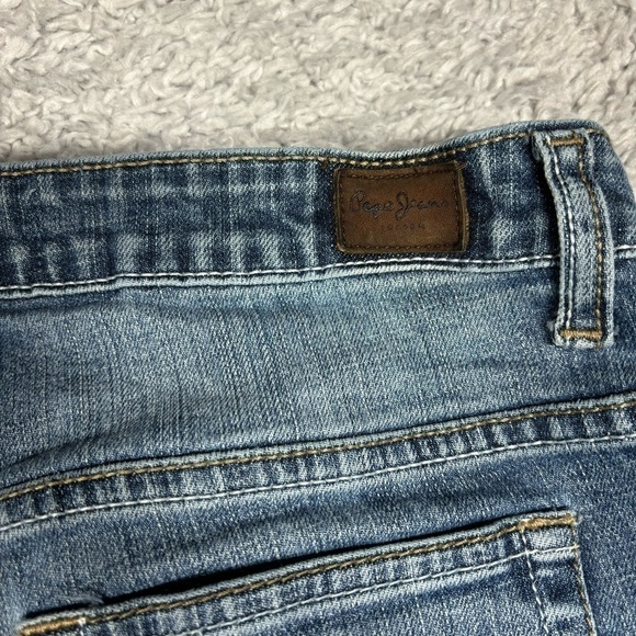 Pepe Jeans Mens 34 x 32 Bond Straight Light Wash Classic Casual Denim Night Out - Picture 4 of 5